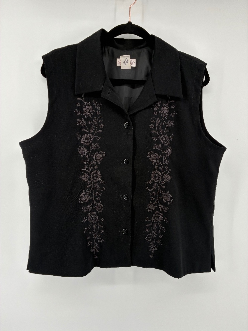 MASSIVE $10 SALE Northern Reflections Suede Like Floral Embroidered Vest